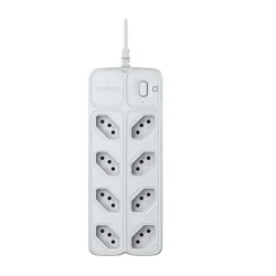Protetor Eletrônico Intelbras EPE 2008 8 Tomadas Cabo 1 m Bivolt Branco — H&H Suprimentos Corporativos