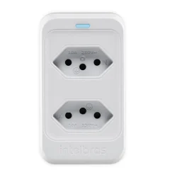 Protetor Eletrônico Intelbras EPS 302 2 Tomadas Bivolt Branco — H&H Suprimentos Corporativos