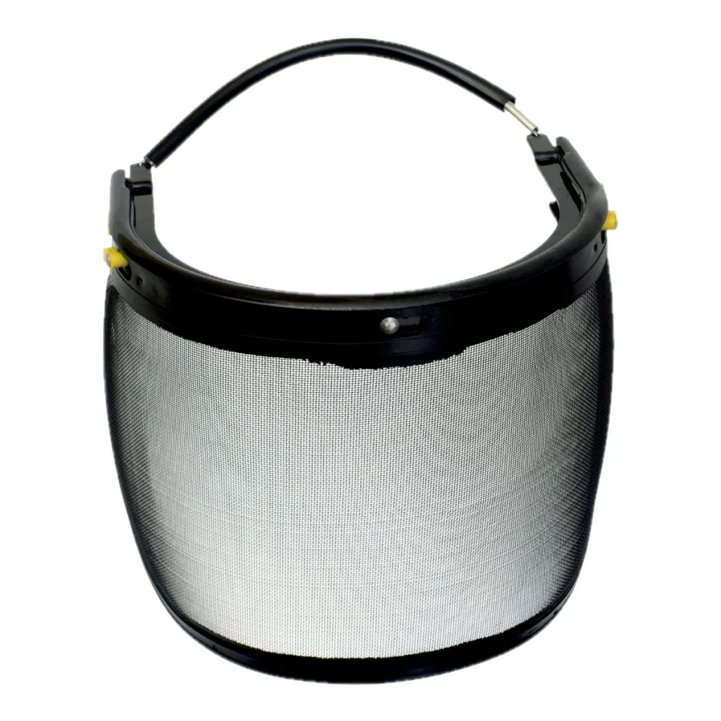 Protetor facial com tela metálica e suporte universal delta Plus preto