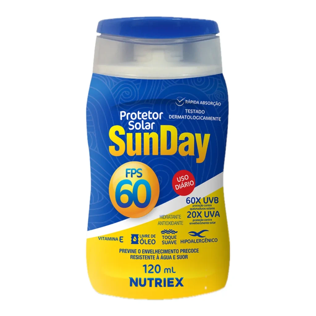 Protetor solar corporal sunday fps 60 nutriex
