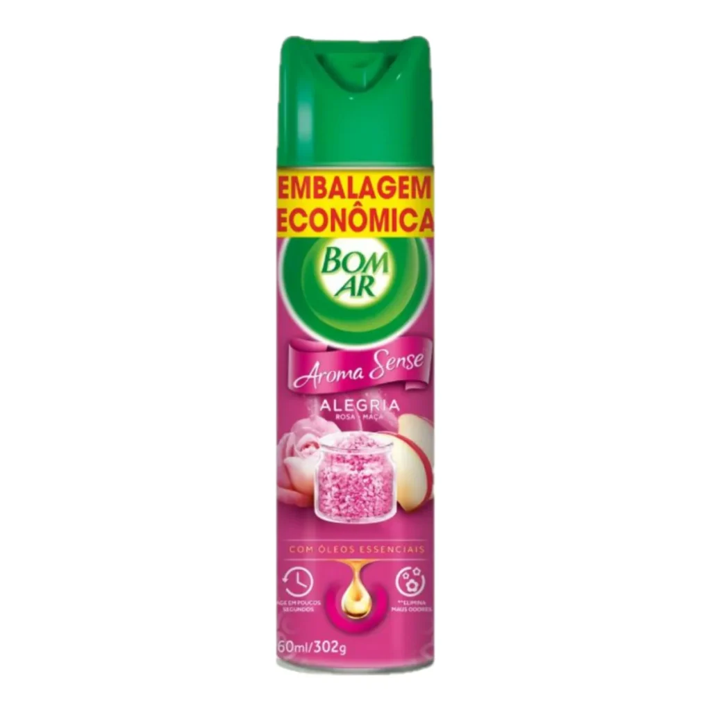Purificador de ar aerossol bom ar alegria 360 ml