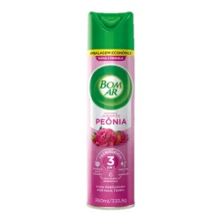Purificador de Ar Aerossol Bom Ar Jardim de Peônia 360 ml Econômico — H&H Suprimentos Corporativos
