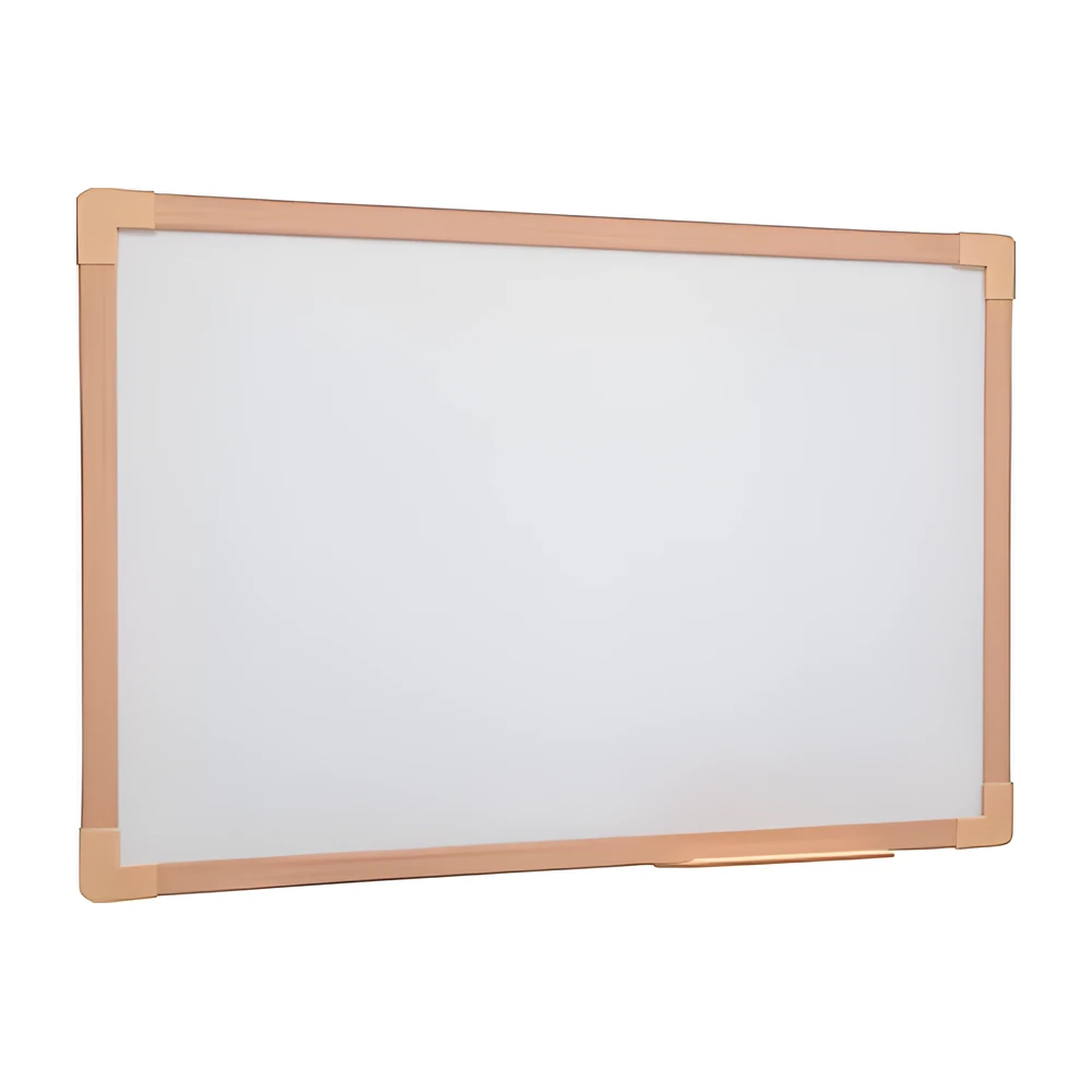 Quadro branco UV moldura de madeira 120 x 90 cm