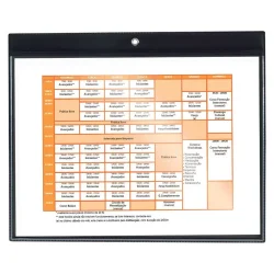 Quadro de Horário de Trabalho DAC com Visor Transparente — H&H Suprimentos Corporativos