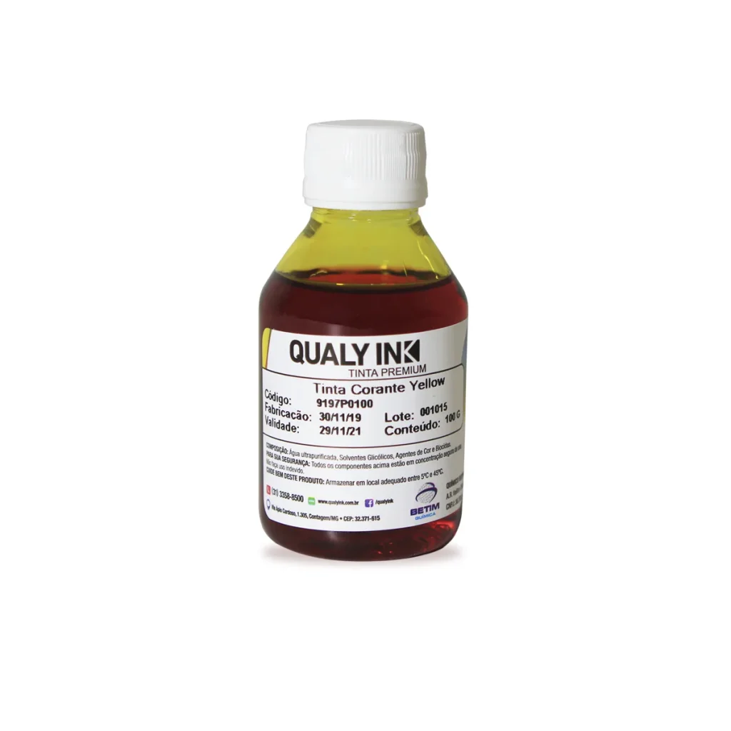 Refil de tinta compatível Brother universal amarelo corante YC2B-1176 100 g