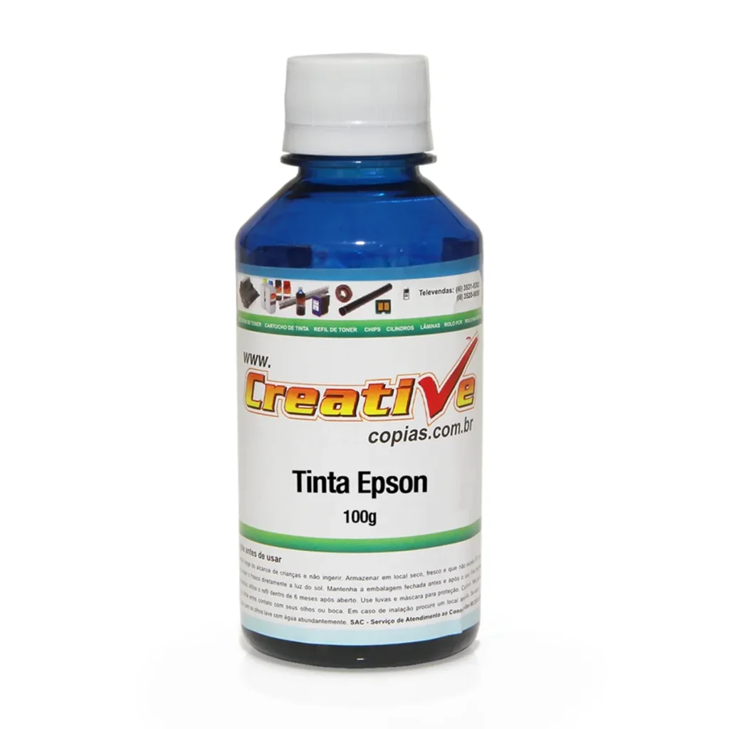 Refil de tinta compatível Epson sublimática ciano CP4S-1053 pigmentada 100 g