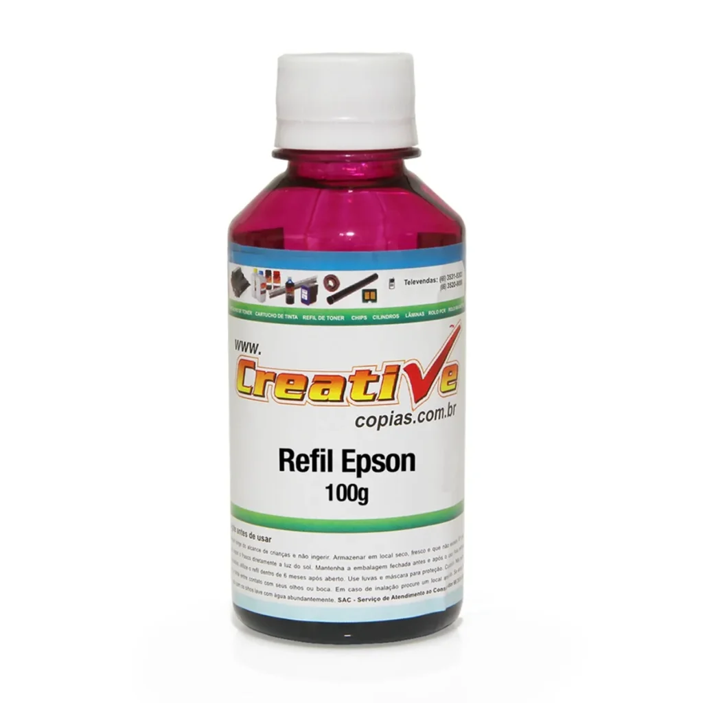 Refil de tinta compatível Epson sublimática magenta MP4S-1054 100 g
