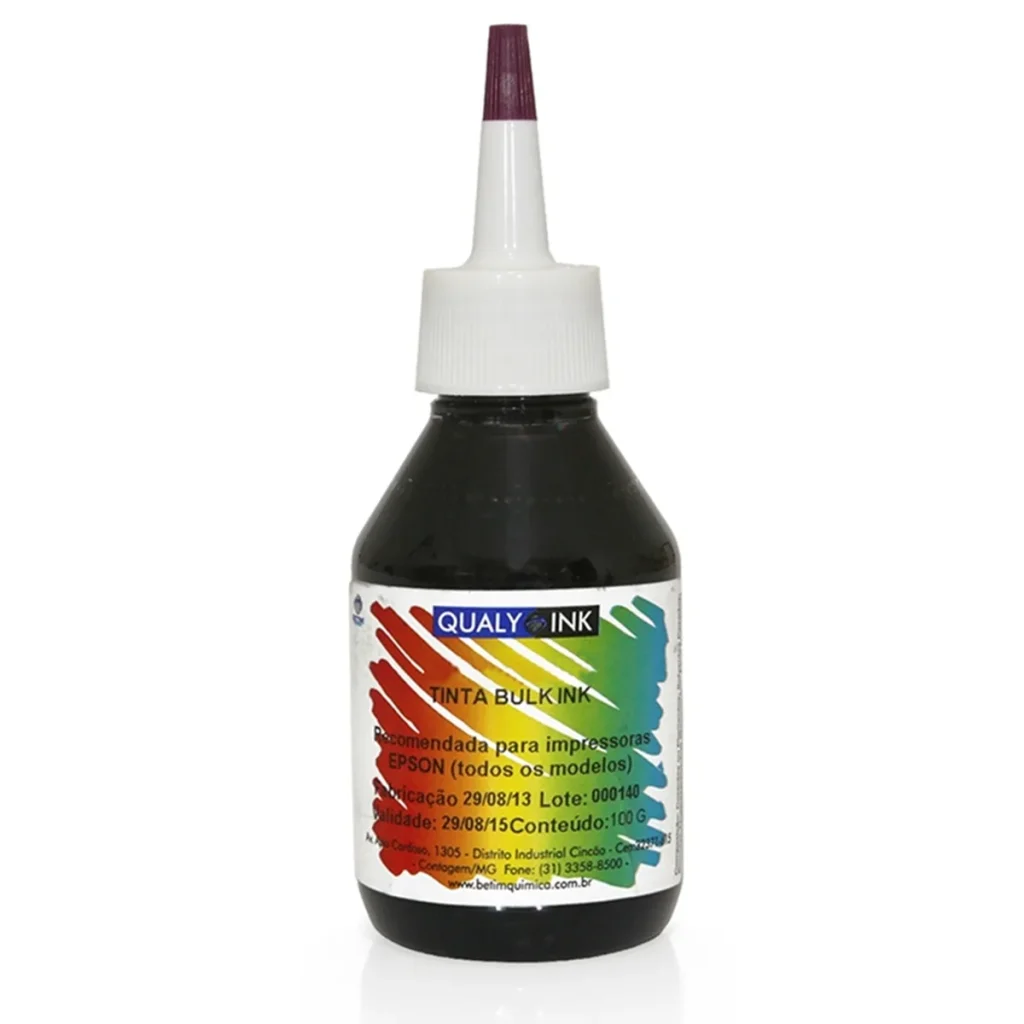 Refil de tinta compatível Epson T504120 preto corante 100 g