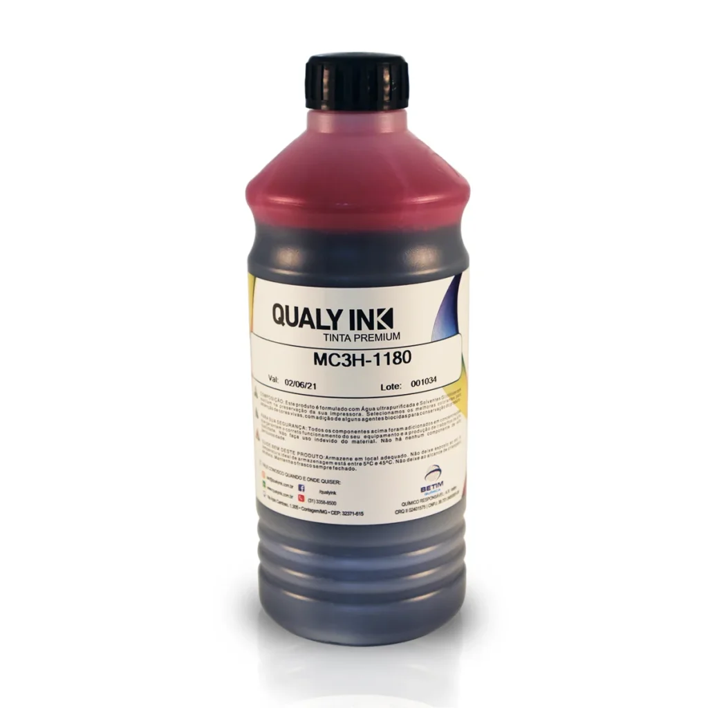 Refil de tinta compatível HP corante magenta MC3H-1180 1 kg