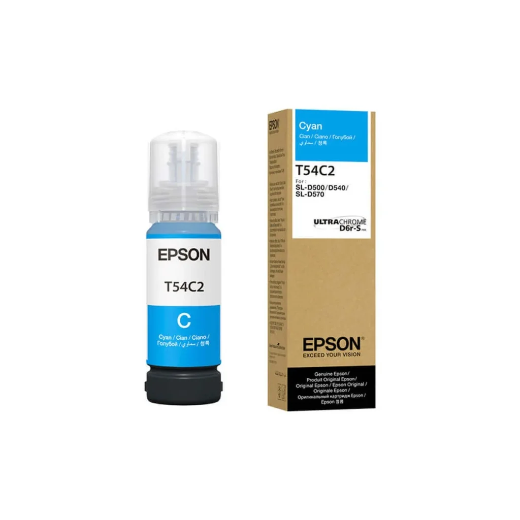 Refil de tinta Epson ultrachrome D6r-S T54C220 ciano 70 ml original
