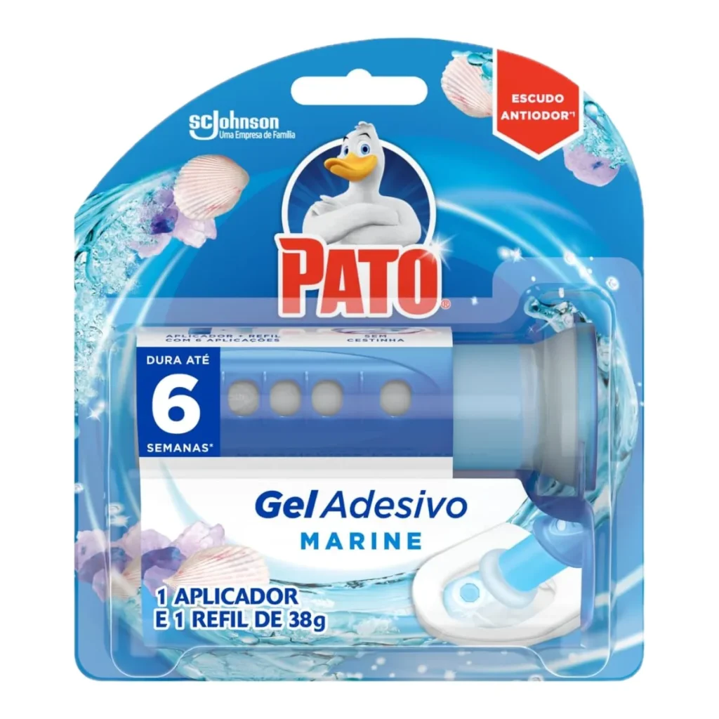 Refil pato gel adesivo sanitário 38 g, 6 discos