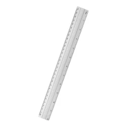 Régua de Alumínio 30 cm Maxcril — H&H Suprimentos Corporativos