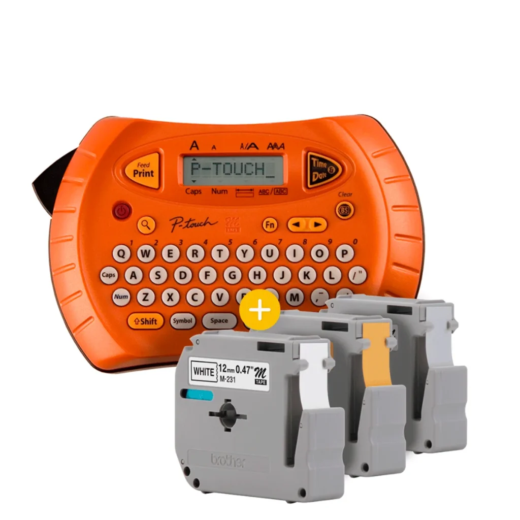 Rotulador eletrônico portátil Brother PT-70BP fitas m de 9 e 12 mm