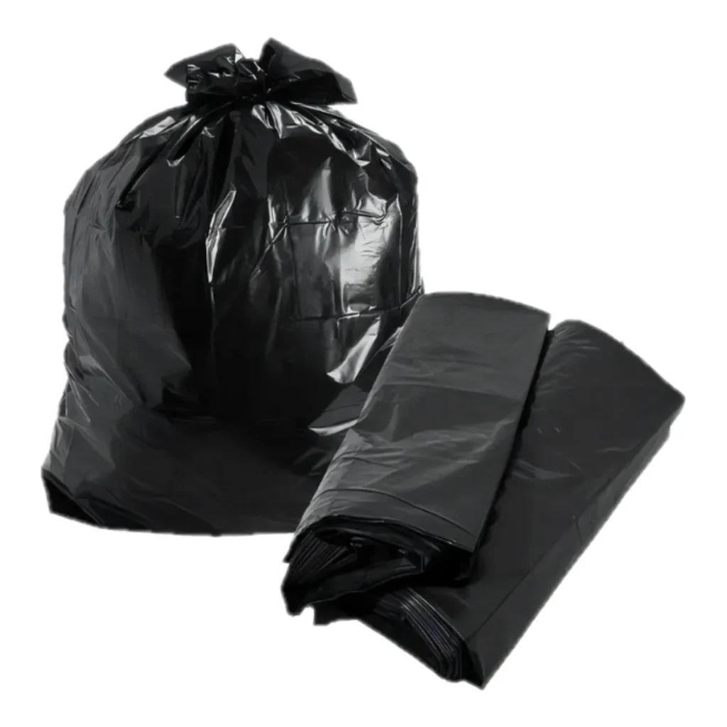 Saco para lixo preto 60 litros com 100 unidades