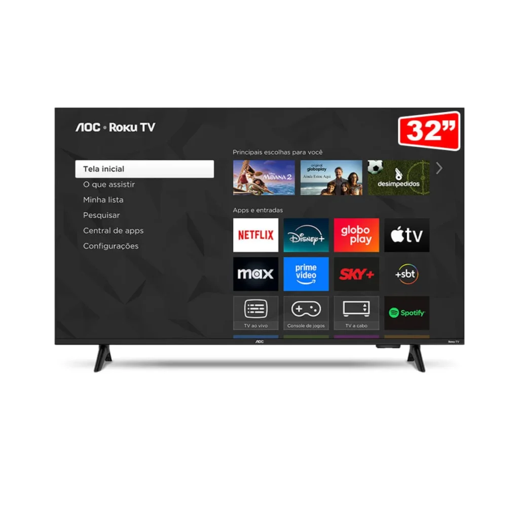 Smart TV aoc 32" HD roku TV 32S5155/78G