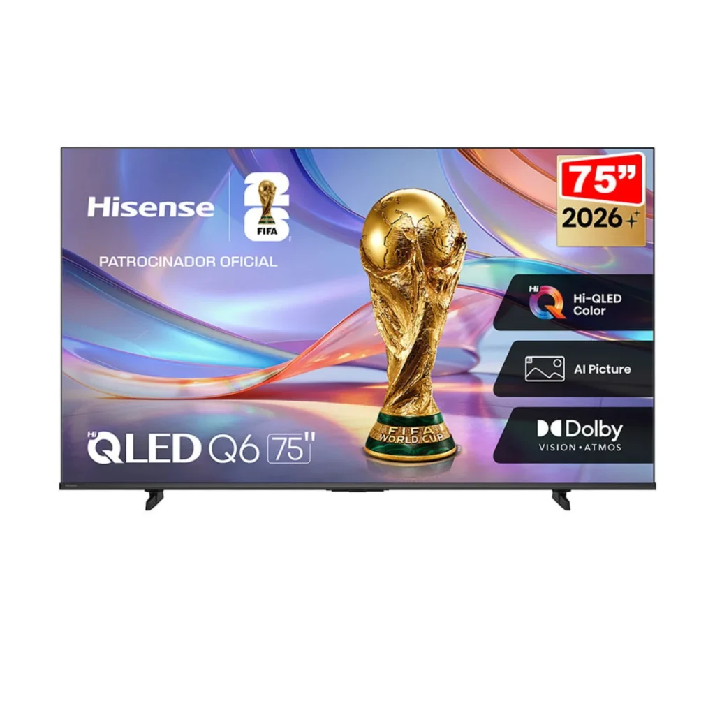 Smart TV hisense 75" qled 4K vidaa U9 75Q6QVV