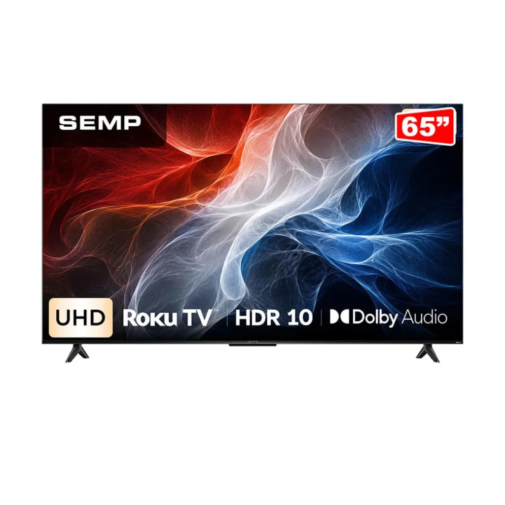 Smart TV semp S62R 65" 4K roku TV 65S62R
