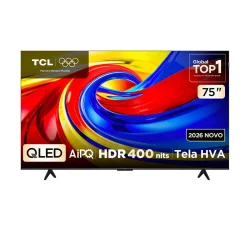 Smart TV TCL 75" 4K QLED P7L 120 Hz Google TV — H&H Suprimentos Corporativos