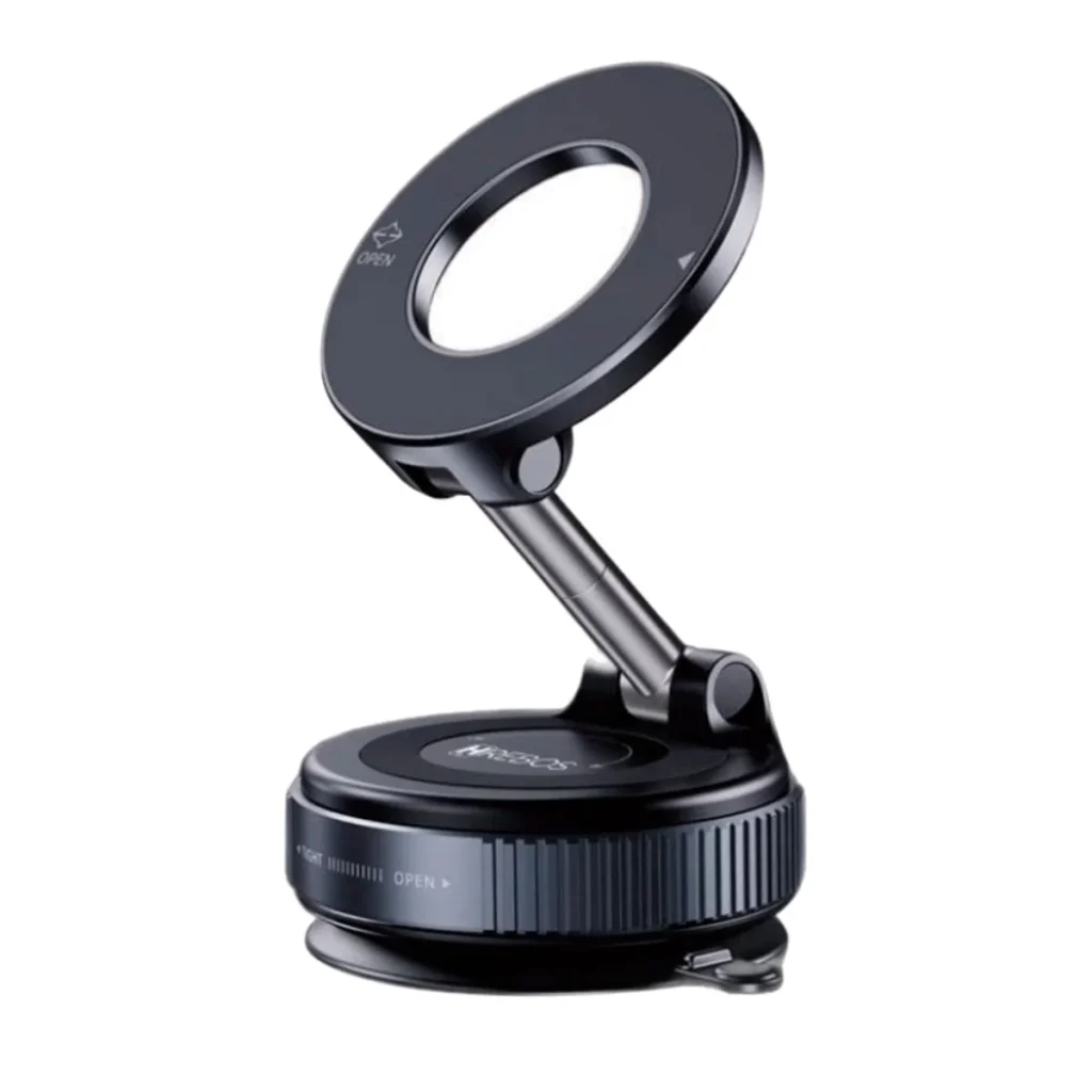 Suporte veicular hrebos steelhold SU-266 magnético com ventosa e giro 360°