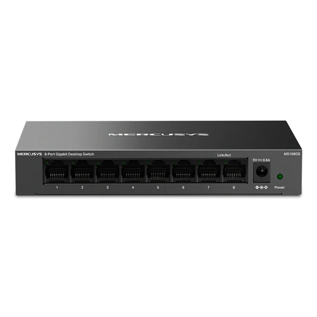 Switch de mesa gigabit mercusys MS108GS 8 portas