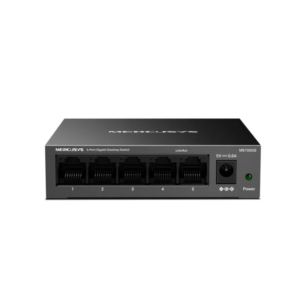 Switch gigabit de mesa mercusys MS105GS 5 portas