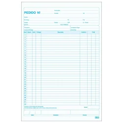 Talão de Pedido 1/9 Grande 75 Folhas — H&H Suprimentos Corporativos