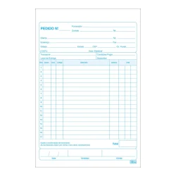 Talão de Pedido Tilibra 1/18 Médio, 3 Vias (24 Jogos) — H&H Suprimentos Corporativos
