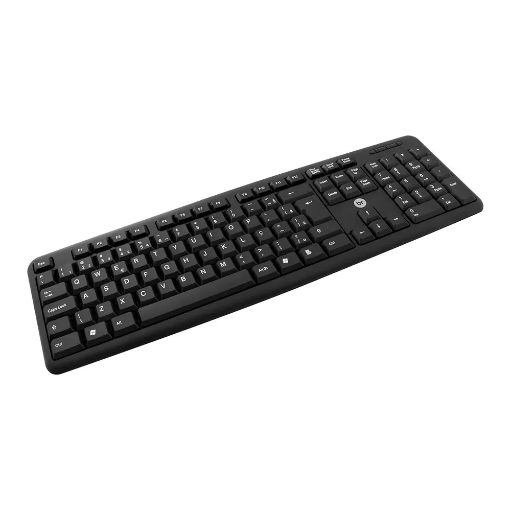 Teclado Bright 0014 Basic USB preto ABNT2