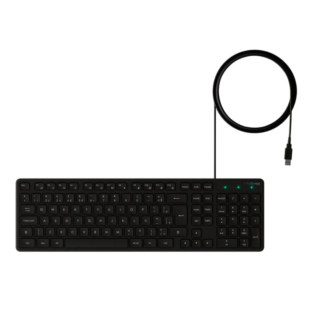 Teclado com fio Intelbras tci 10 USB-a teclas silenciosas