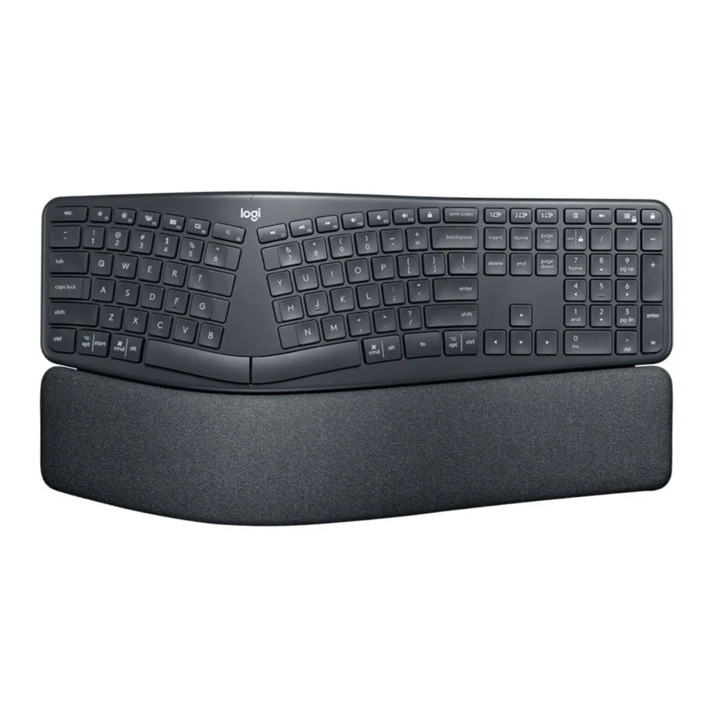 Teclado ergonômico sem fio Logitech ergo K860 Bluetooth