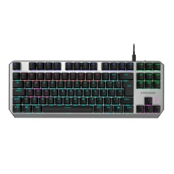 Teclado Mecânico Kross Randgrid TKL KE-KG125 Switch Azul ABNT2 Cinza — H&H Suprimentos Corporativos