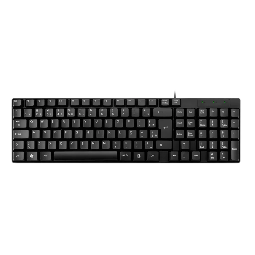 Teclado USB Multilaser TF100 ABNT2 preto