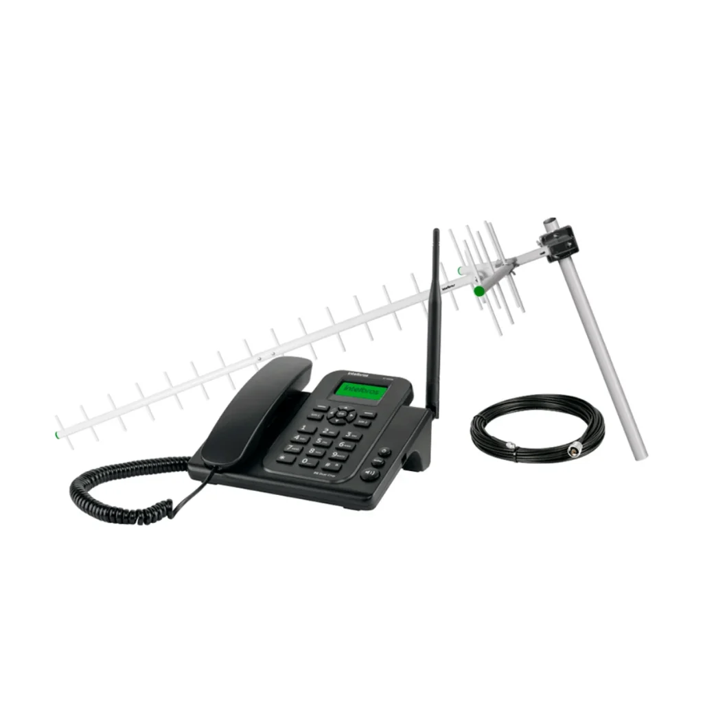 Telefone celular fixo Intelbras cfa 4212N 2G dual chip antena externa