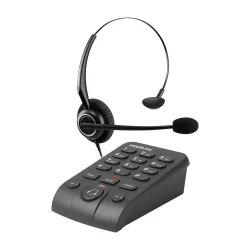 Telefone Headset Intelbras HSB 50 com Base Discadora Preto — H&H Suprimentos Corporativos