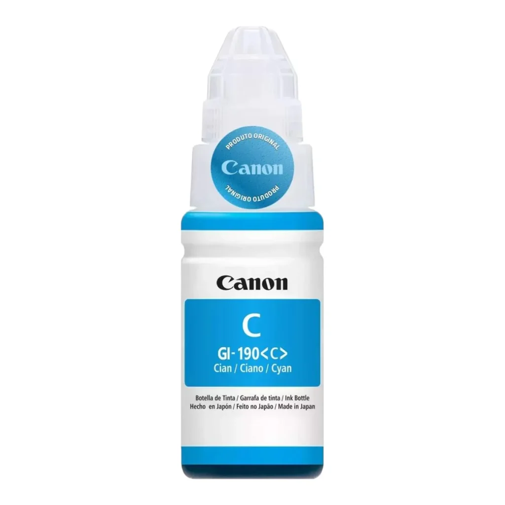 Tinta Canon GI-190 ciano 70 ml 0668C001 original