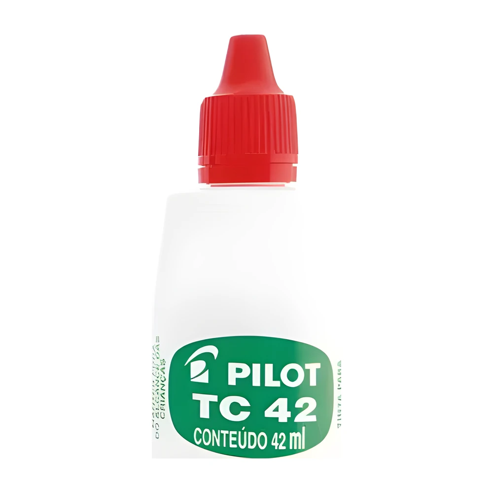 Tinta para carimbo Pilot TC42 vermelha 42 ml