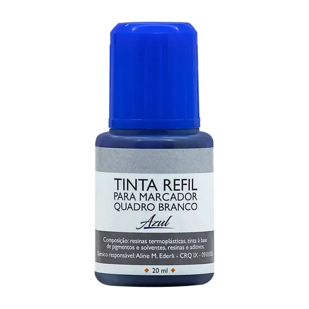 Tinta para marcador de quadro branco azul 20 ml BRW