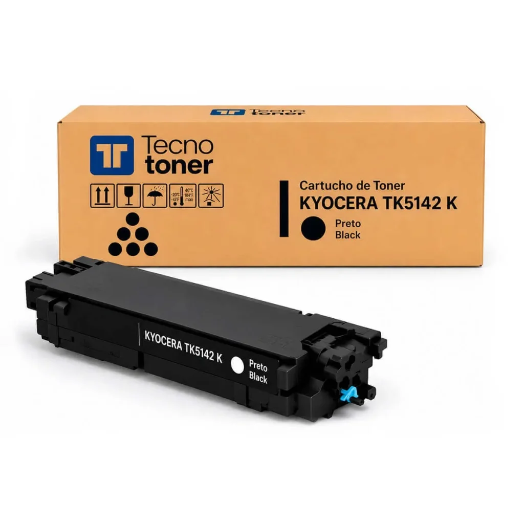 Toner compatível Kyocera TK-5142K TK5142 preto 7.000 páginas