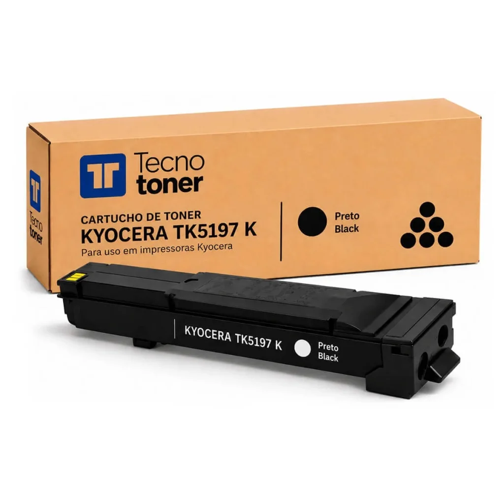 Toner compatível Kyocera TK-5197K TK5197 preto 15.000 páginas