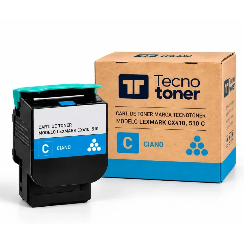 Toner compatível Lexmark 80C8HC0 ciano 3.000 páginas