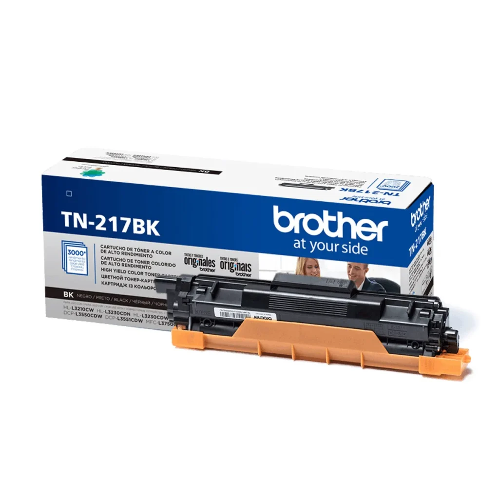 Toner original Brother TN-217BK TN217 preto 3.000 páginas