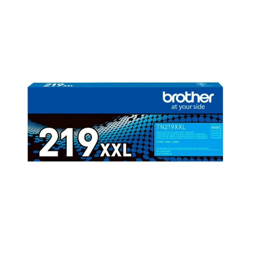 Toner original Brother TN-219XXLC ciano 4.000 páginas