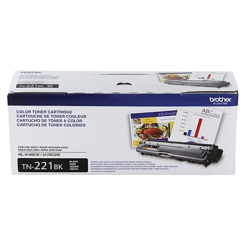 Toner original Brother TN-221BK TN221 preto 2.500 páginas