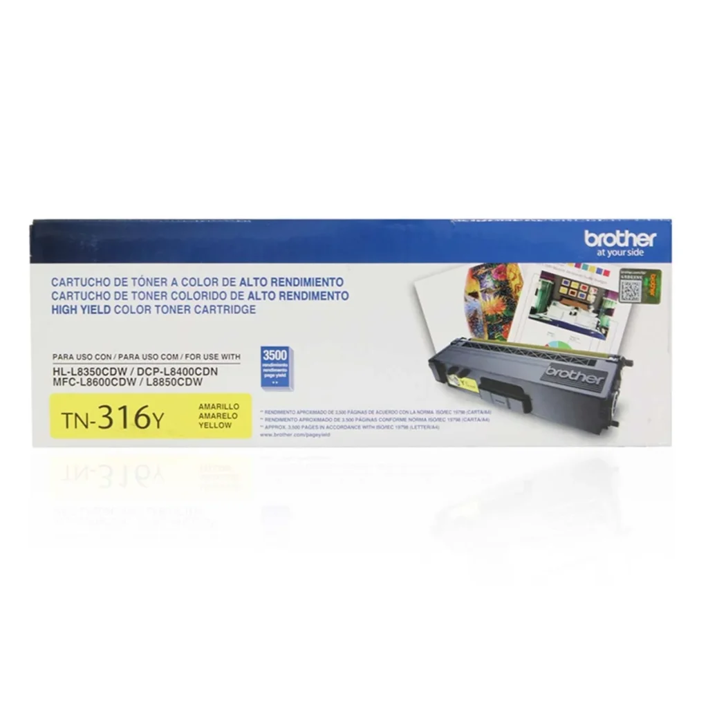 Toner original Brother TN-316Y amarelo