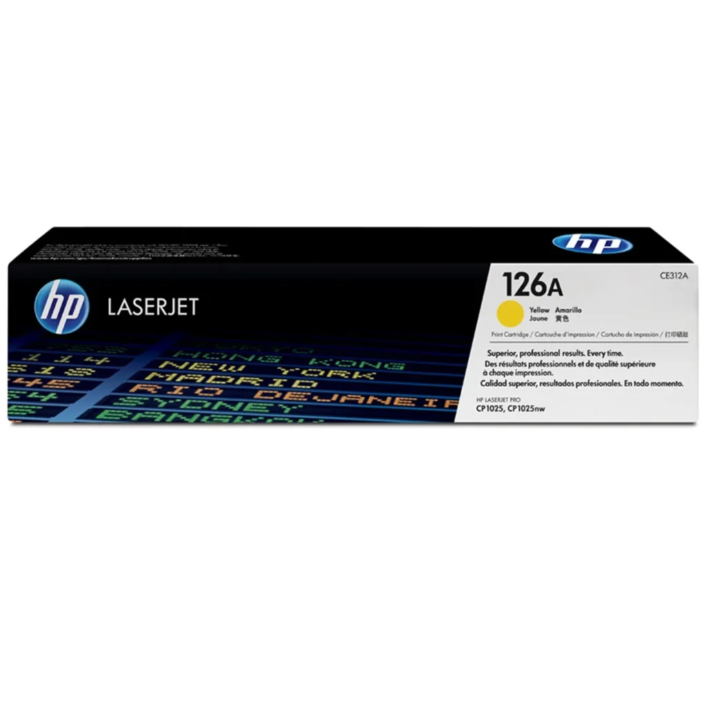 Toner original HP 126A CE312A amarelo 1.000 páginas