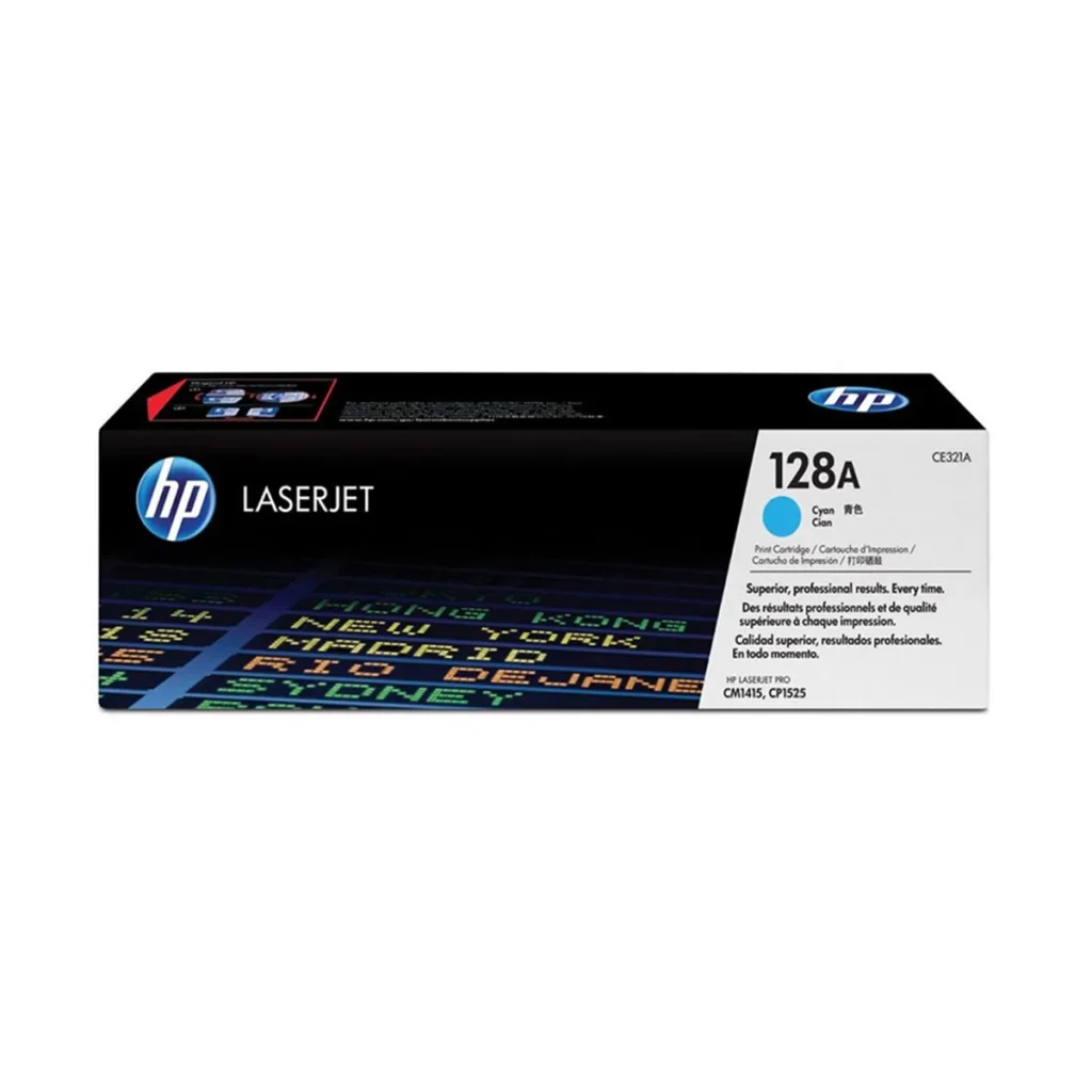 Toner original HP 128A CE321A ciano 1.300 páginas