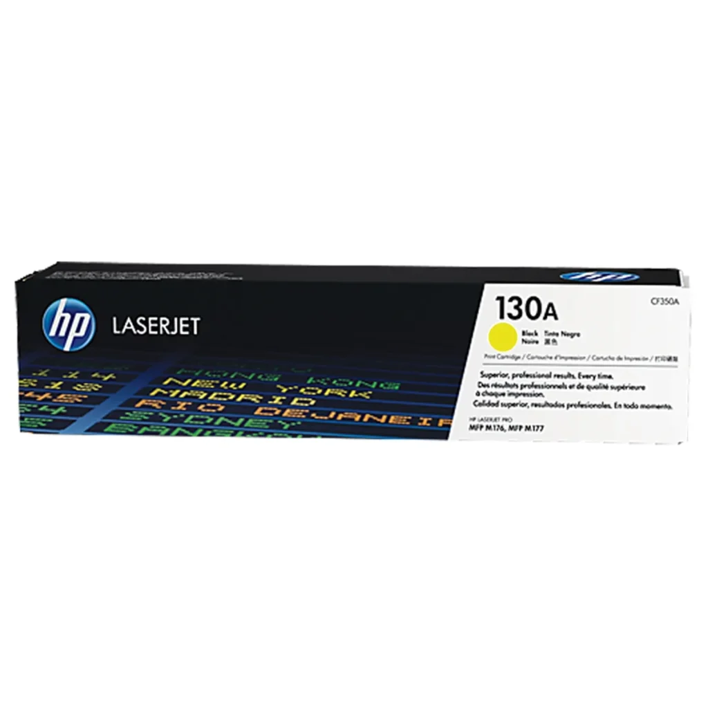 Toner original HP 130A CF352A amarelo 1.000 páginas
