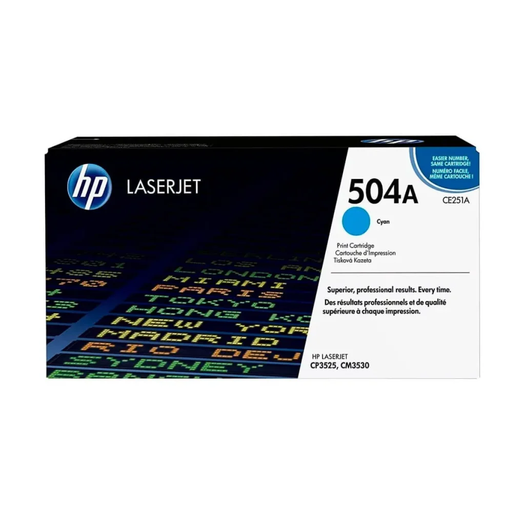 Toner original HP 504A CE251A ciano 7.000 páginas
