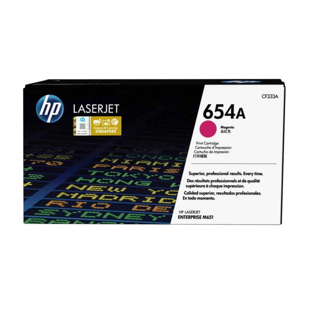 Toner original HP 654A CF333A magenta 15.000 páginas