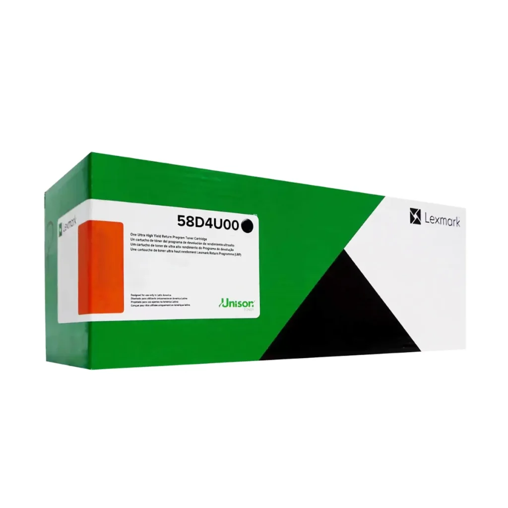 Toner original Lexmark 58D4U00 58DBU00 preto 55.000 páginas